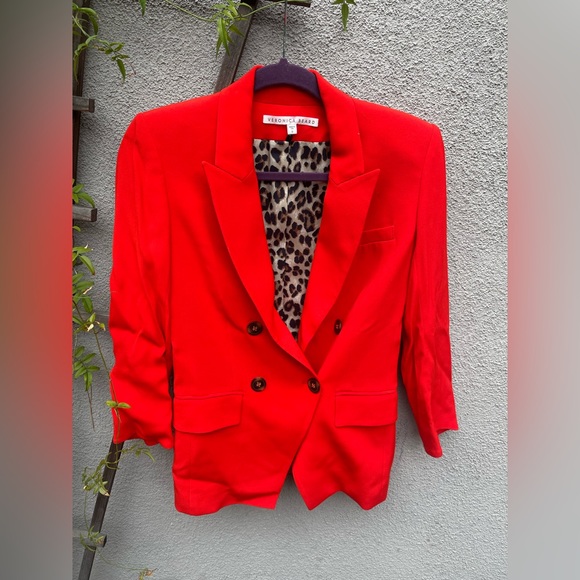 Veronica Beard Dinah Dickey Jacket in Poppy - Picture 8 of 13